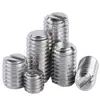 Tornillo de Fijación Plano de Acero Inoxidable 304/201 con Cabeza Ranurada, Tornillo Mecánico sin Cabeza M3M4M5M6-M12
