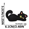 Novos Adesivos de Tecido Bordados Cartoon Autoadesivos de Gato Preto para Jaquetas de Penas, Cachecóis e Luvas de Crianças, Adesivos Decorativos e Adesivos de Patch Sem Costura