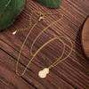 Novo estilo chinês imitação jade cabaça pingente feminino hetian jade colar luz luxo all-match requintado pequeno estilo high-end clavícula corrente
