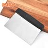 Raspador de Polvo de Acero Inoxidable Mango de Madera Raspador Raspador de Harina Cortador de Fideos Herramienta de Utilidad para Hornear Raspador de Bol de Arroz