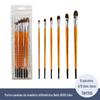 Urso 6005 único 6 conjunto língua cabelo pintado haste longa caneta para pintura a óleo caneta aquarela giz de água atacado