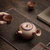 Olla de Mano Vintage con Asa Lateral para Uso Doméstico, Hecha de Arcilla Rugosa, Tetera de Cerámica Anti-quemaduras Kung Fu Maceta Individual