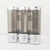Dispensador de jabón de pared para inodoro, desinfectante de manos de presión, colgador de pared para champú de baño, gel de ducha embotellado