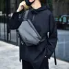 Bolso cruzado para motocicleta para hombre, impermeable, moderno, multicapa, bolso de pecho popular, hebilla magnética multifuncional, riñonera con múltiples compartimentos, transfronterizo
