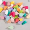 Esponja Gota d'Água para Pó, Esponja de Maquiagem Descartável, Almofada de Ar, Bloco de Esponja para Unhas de Uso Duplo Seco e Úmido