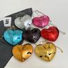 Bolso Caja con Forma de Corazón Transfronterizo, Bolso de Acrílico Europeo y Americano, Bolso de Noche Elegante de Alta Gama, Bolso Cruzado de un Solo Hombro para Mujer, Estilo Transfronterizo de Moda