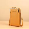 Nova bolsa para celular feminina estilo coreano, bolsa pequena da moda, bolsa transversal multifuncional, porta-moedas, capa para cartão, mini bolsa pequena tudo em um