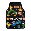 Alfombrillas de Coche de Dibujos Animados Transfronterizas, Universales para Múltiples Modelos de Coche, Decoración de Coche, Terciopelo de Cristal, Antideslizantes, Resistentes a la Suciedad y de Fácil Cuidado