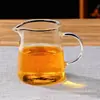 Vaso de Vidrio de Borosilicato Alto Gong Dao Bei Resistente al Calor Espesado Mar de Té Boquilla en V Juego de Té Kung Fu Divisor de Té Taza Gong para el Hogar