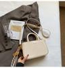 Bolsa de ombro vintage da moda, bolsa de mão para mulheres, estilo coreano, elegante, simples, casual, pequena bolsa quadrada, 2025, bolsa feminina de alto estilo