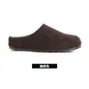 Sandálias femininas populares slip-on deste ano 2026 novo estilo outdoor de calçar em um passo bico fechado solado grosso estilo Birkenstock