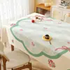 Mantel estilo crema, sin lavado, a prueba de aceite, impermeable, mantel de mesa de alta gama, mantel nuevo para mesa de centro, mantel para mesa de comedor