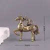 Figura de Mono de Latón Macizo Mono del Zodiaco Vintage Decoración del Hogar Mascota de Té Adorno de Escritorio