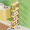Estante de Almacenamiento para Baño, Carrito Móvil para Baño, Estante de Almacenamiento para Detergente de Lavandería, Estante de Almacenamiento para Baño con Ruedas, Estante de Almacenamiento para el Hogar