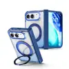 Aplicável para capa de celular iPhone Duo com suporte magnético Capa protetora dobrável Apple Duo cor gradiente simples capa à prova de quedas