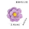 DIY Resina Doble Capa Estéreo Flor de Durazno Jazmín Hecho a Mano Horquilla Taza de Agua Carcasa para Teléfono Móvil Marco de Fotos Imán para Refrigerador Accesorios Lote