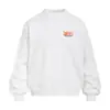 Moletom gola redonda com estampa de letras estilo rua para homens, moletom casual de manga comprida com vibe da moda de rua americana para primavera e outono