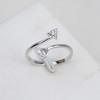 Anillo abierto de plata S925 para mujer, anillo de perla ajustable, accesorios de joyería DIY, soporte vacío, joyería 07