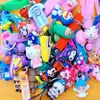 Llavero de Cuerda de Cuero de Goma Suave de PVC Serpiente Estéreo Dibujos Animados Accesorios de Regalo Colgante de Muñeca de Silicona Llavero de Cinturón