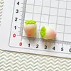 Adornos de Resina Simulada de Fresa Tricolor en Miniatura, Colgantes para Pendientes de Pegamento de Crema Hechos a Mano para DIY, Accesorios Decorativos