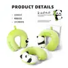 Almohada de Espuma Viscoelástica en Forma de U de Dibujos Animados de Panda Almohada de Viaje Almohada Portátil Almohada para el Cuello Cervical Almohada para la Siesta de Estudiantes Almohada de Dibujos Animados en Forma de U