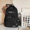 Nueva mochila resistente y duradera de gran capacidad para estudiantes de secundaria y preparatoria Mochila de pareja para estudiantes universitarios de moda estilo Hong Kong para hombre