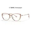 Nuevas Gafas Cat-Eye con Filtro de Luz Azul, Marco Metálico Moderno para Uso Diario con Patillas Caladas, Marco de Comercio Exterior Transfronterizo Amazon 72