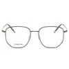 Nuevo Marco de Gafas de Titanio Puro 8502 Marco Grande Polygonal Mostrando la Cara Pequeñas Gafas de Moda Unisex Gafas Planas para Viajar