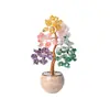 Adorno de Árbol de la Vida de Cristal Natural de Siete Colores Adorno Creativo Atracción de Riqueza Árbol del Dinero Decoración de Entrada del Hogar Venta al por Mayor