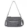 Bolsa de ombro das mulheres moda Rhombic impermeável PU bolsa de couro macio de grande capacidade leve saco de viagem crossbody Bag