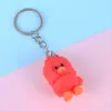Chaveiro de Boneca Macia de Plástico PVC 3D Estéreo Fabricante Chaveiro de Bolsa Dupla Face Desenho Animado Fofo Pingente de Argola