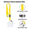 Passe de navio de cruzeiro colorido com fivela de segurança destacável, crachá de identificação com cordão de cartão à prova d'água horizontal de PVC