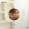 Nova Bola de Natal de Espuma Pingente de Café com Pó de Glitter Brilhante para Decoração de Árvore de Natal Ornamento Pendurado Arranjo