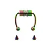 Pinza nasal de acero inoxidable Meier succión magnética aro de nariz falso sin perforación de nariz joyería de piercing corporal cruzada europea y americana en stock