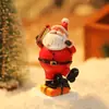 Decoración de Escritorio Exclusiva Transfronteriza de Papá Noel y Muñeco de Nieve Adornos Pequeños Mini Escena Navideña Accesorios para Disparos de Maquetas
