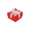 Caja de Almacenamiento de Joyería con Tapa Tiandi de Venta Caliente Transfronteriza Caja de Joyería para Collares Roja Lazo de Alta Gama Caja de Joyería para el Día de San Valentín