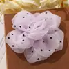 Estilo Coreano Estilo Acadêmico Versátil Bolinhas Floral Gaze Leve Rosa DIY Laço de Cabelo Adorno de Cabeça Broche Sapato Chapéu Roupa Acessórios de Flor