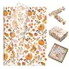 Papel de Seda Wx381 Dia de Ação de Graças 17g à Prova de Umidade para Embalar Presentes e Doces, Papel de Seda com Decoração de Abóbora de Outono