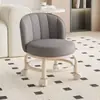 Taburete giratorio con respaldo, taburete bajo con ruedas, banco para cambiarse los zapatos en casa, silla pequeña, taburete redondo de moda, taburete de sofá elegante