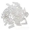 Columna de Cristal Blanco Natural Hexagonal de Punta Única Larga Columna de Cristal Blanco de Punta Única Adornos DIY Pieza de Pulido de Cristal Venta al por Mayor