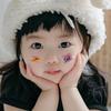 Pegatinas de maquillaje para el Día del Niño pegatinas de tatuaje de colores accesorios para fotos de actuación arcoíris maquillaje de escenario camuflaje pegatinas para la cara