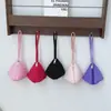 Bolso de Mano para Niñas Color Caramelo Bolsa de Cosméticos Billetera de Mano Simple Corazón Lindo y Elegante Bolso de Mano