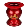 Escupidera roja de boda con tapa, diseño de dragón y fénix en esmalte, cubo de bendición matrimonial, dote de la novia, cubo para orina de uso doméstico