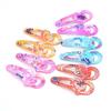 Moda Bonito Plástico Forma de Flor Infantil BB Clip Par de Presilhas de Bebê Presilha Restante do Mar Acessórios de Cabelo Presilha de Cabelo para Menininha