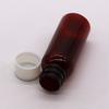 Botella de plástico oral líquida de 30 ml PET con boca de 20 mm, color té, se puede equipar con boquilla/tapa individual, grado alimenticio