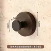 Gancho con Ventosa con Perilla de Grano de Madera de Nogal Gancho Adhesivo de Gran Capacidad de Carga Baño Cocina Gancho de Almacenamiento Sin Perforaciones