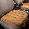 Cojín para asiento de coche otoño e invierno Nuevo terciopelo de cristal sin respaldo pequeño de tres piezas no restrictivo cálido Cojín general para asiento de coche