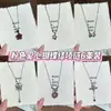 Colar de coração para menina Funfan, design moderno e único, corrente de clavícula da moda, em formato de coração, estilo estudante, versátil e chique