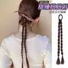 Peruca Feminina de Rabo de Cavalo Alto Novo Estilo Chinês Doce Cool Trançado Boxe Torcido Longo Trançado Estilo Nacional Trançado Torcido Peruca Duplo Rabo de Cavalo