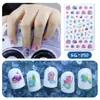 Suministro transfronterizo de nuevas pegatinas de uñas con purpurina impermeables, pegatinas de cinta impermeables, pequeñas calcomanías de uñas frescas para niños.